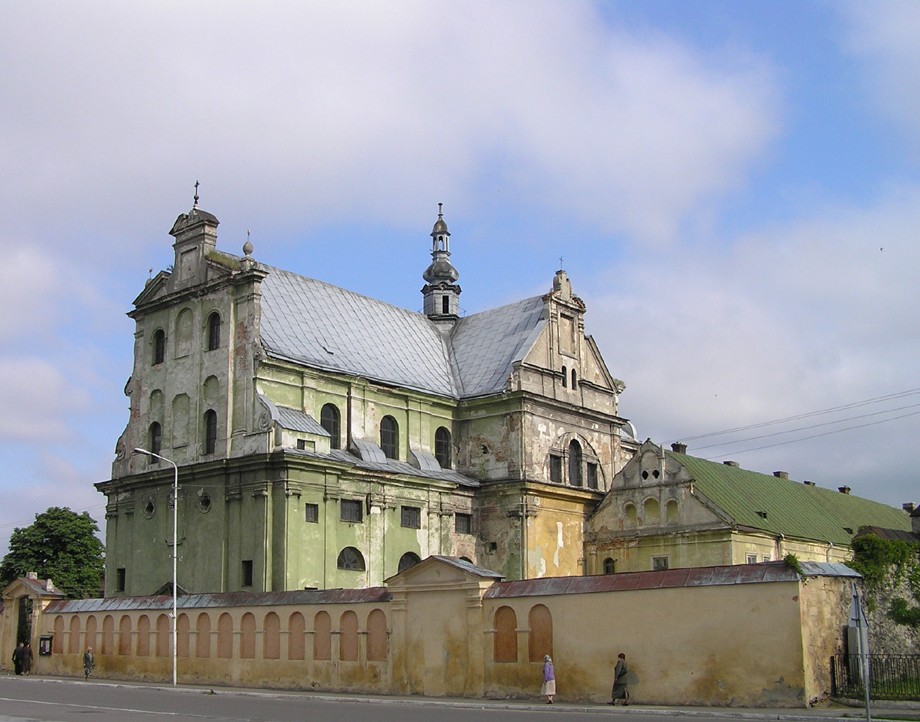 Image - A Dominican church and monastery (17th century) in Zhovkva, Lviv oblast.
